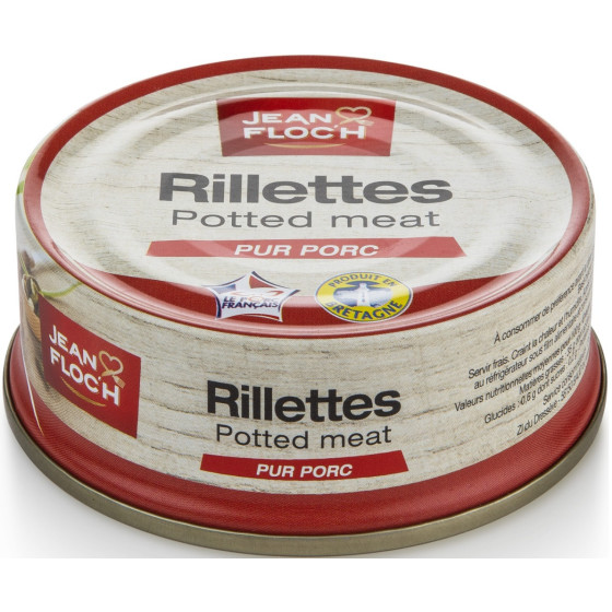RILLETTES PUR PORC JEAN FLOCH 78G
