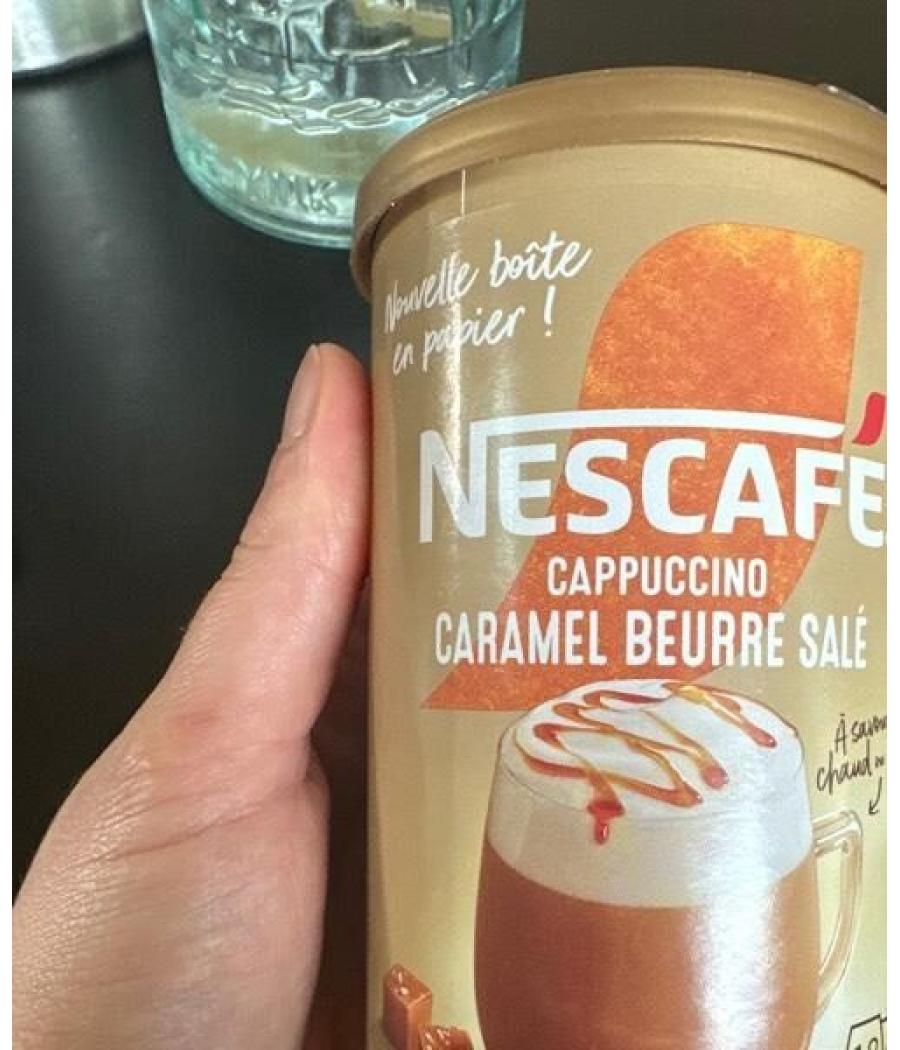 CAPPUCCINO CARAMEL BEURRE SALE NESCAFE 261G