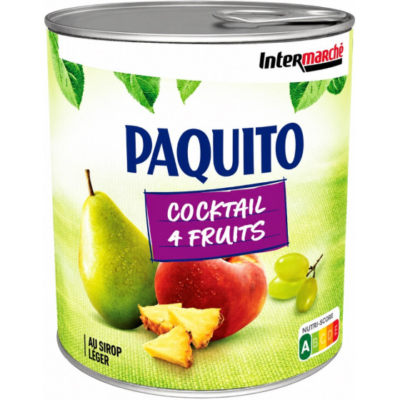 COCKTAIL 4 FRUIT AU SIROP LEGER PAQUITO 250G