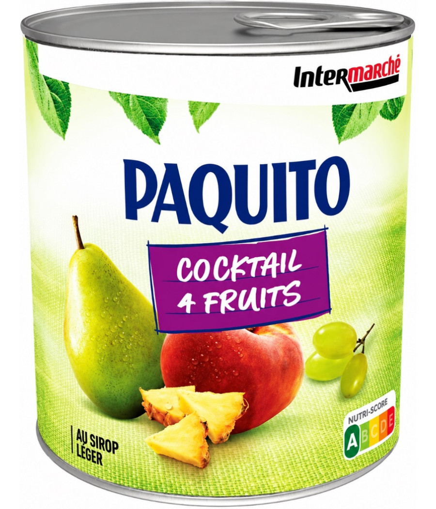 COCKTAIL 4 FRUIT AU SIROP LEGER PAQUITO 250G
