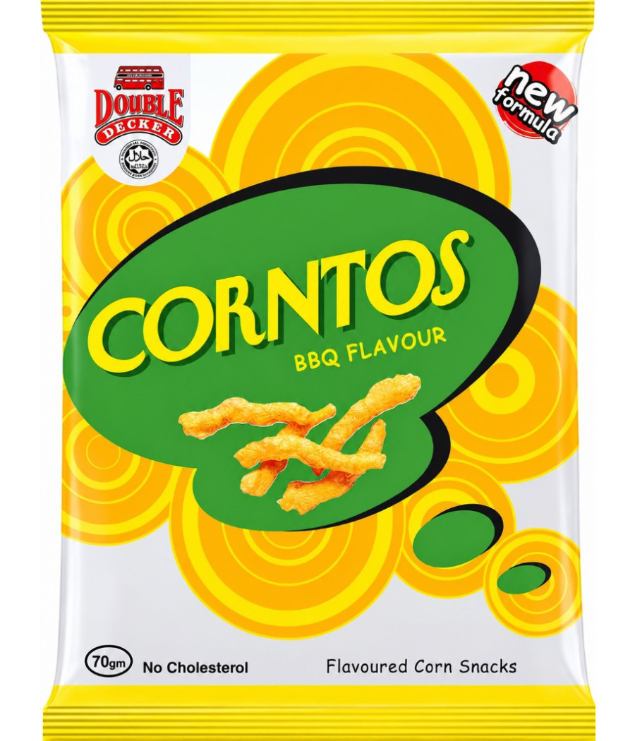 CHIPS BBQ CORNTOS 70G