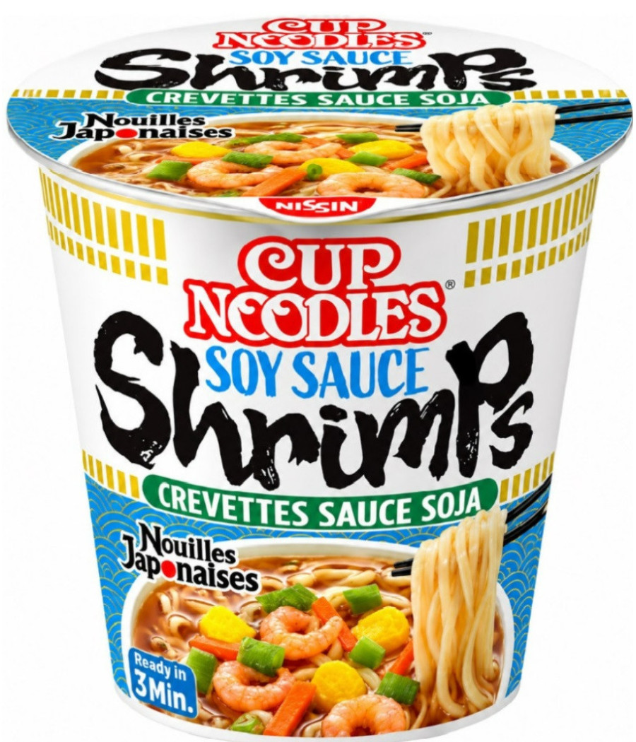 NOUILLES INSTANTANEES SAVEUR CREVETTE NISSIN 63G