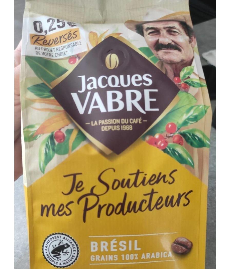 CAFE JACQUES VABRE EN GRAIN 100% ARABICA 400G