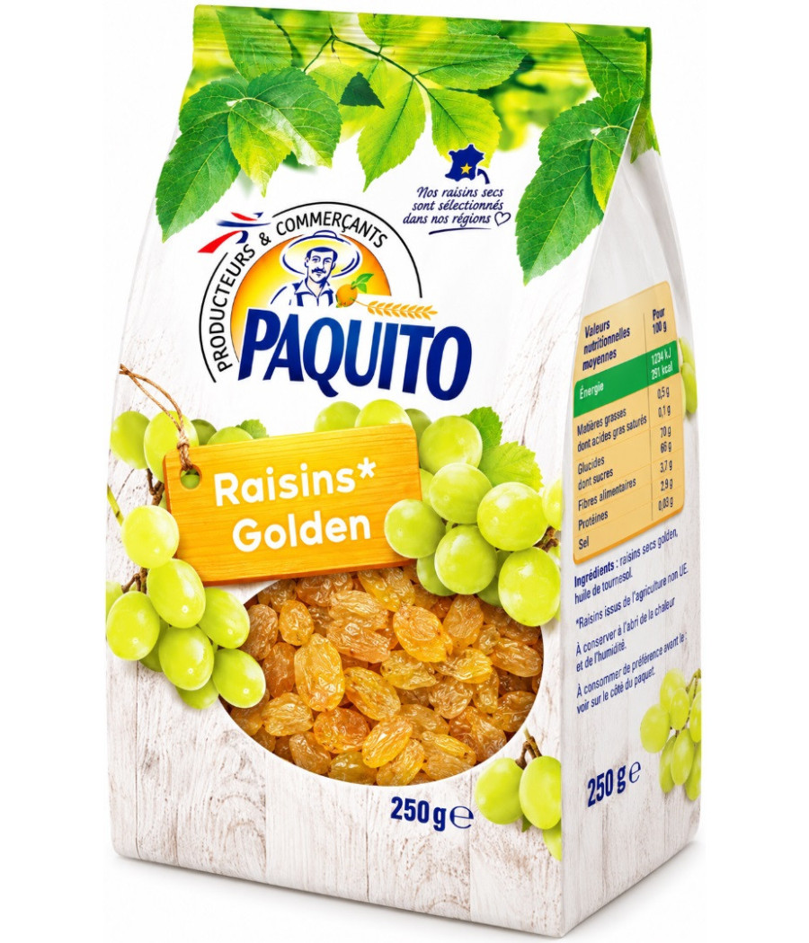 RAISIN SECS GOLDEN PAQUITO 250G