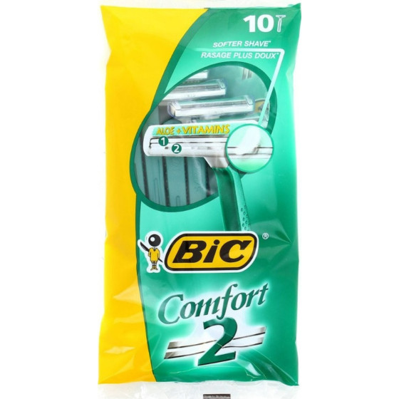 RASOIRS JETABLES CONFORT 2 LAMES BIC X10