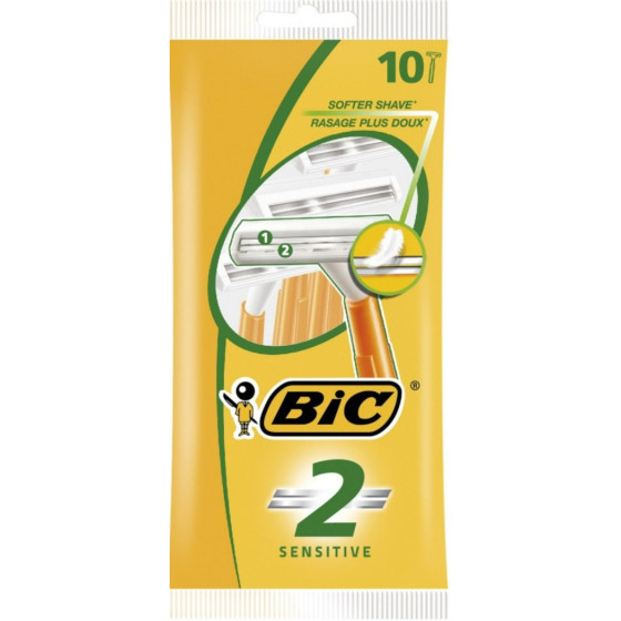 RASOIRS JETABLES PEAU SENSIBLE POUR HOMME BIC X10