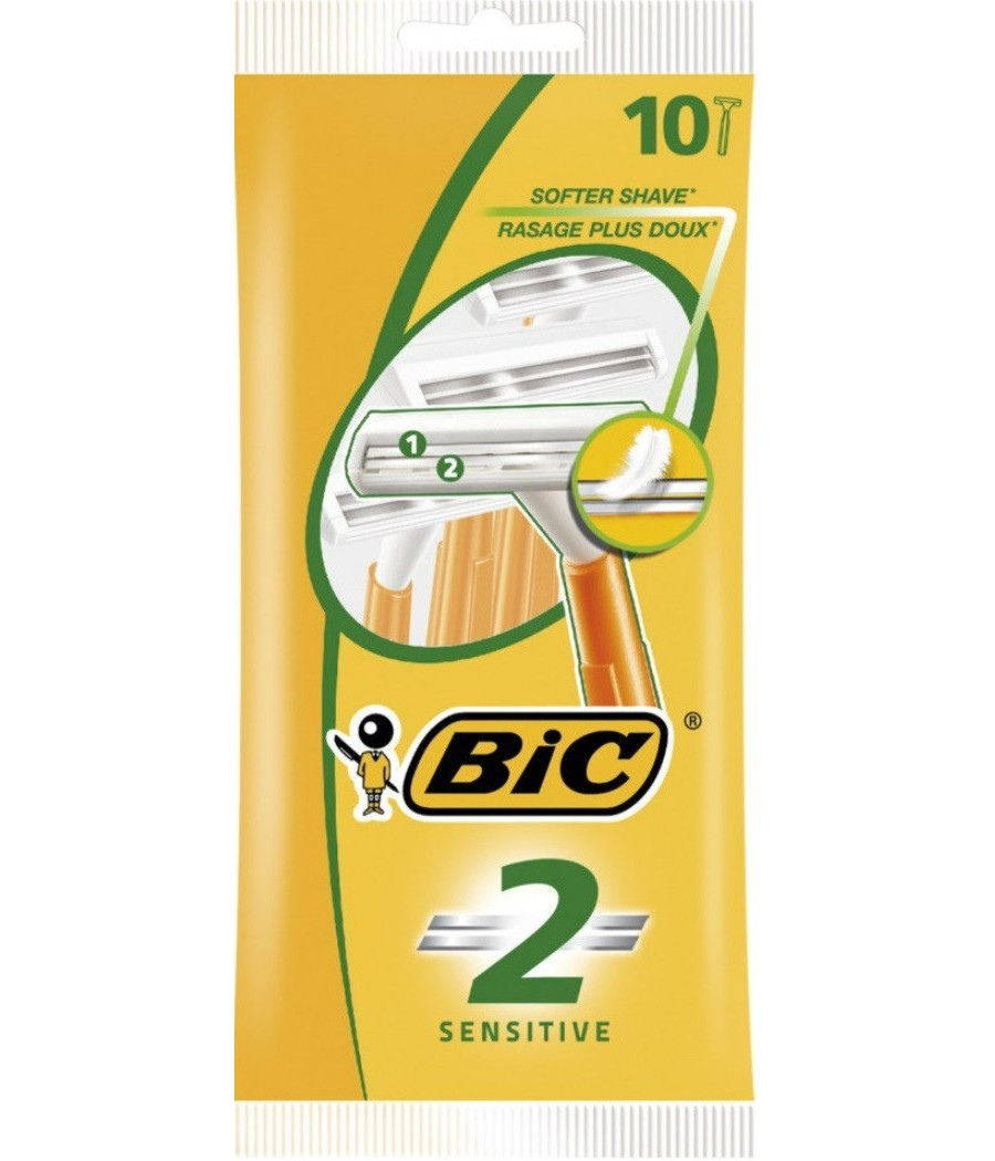 RASOIRS JETABLES PEAU SENSIBLE POUR HOMME BIC X10
