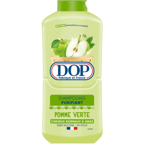 SHAMPOOING PURIFIANT POUR CHEVEUX NORMAUX A GRAS POMME VERTE DOP 480ML