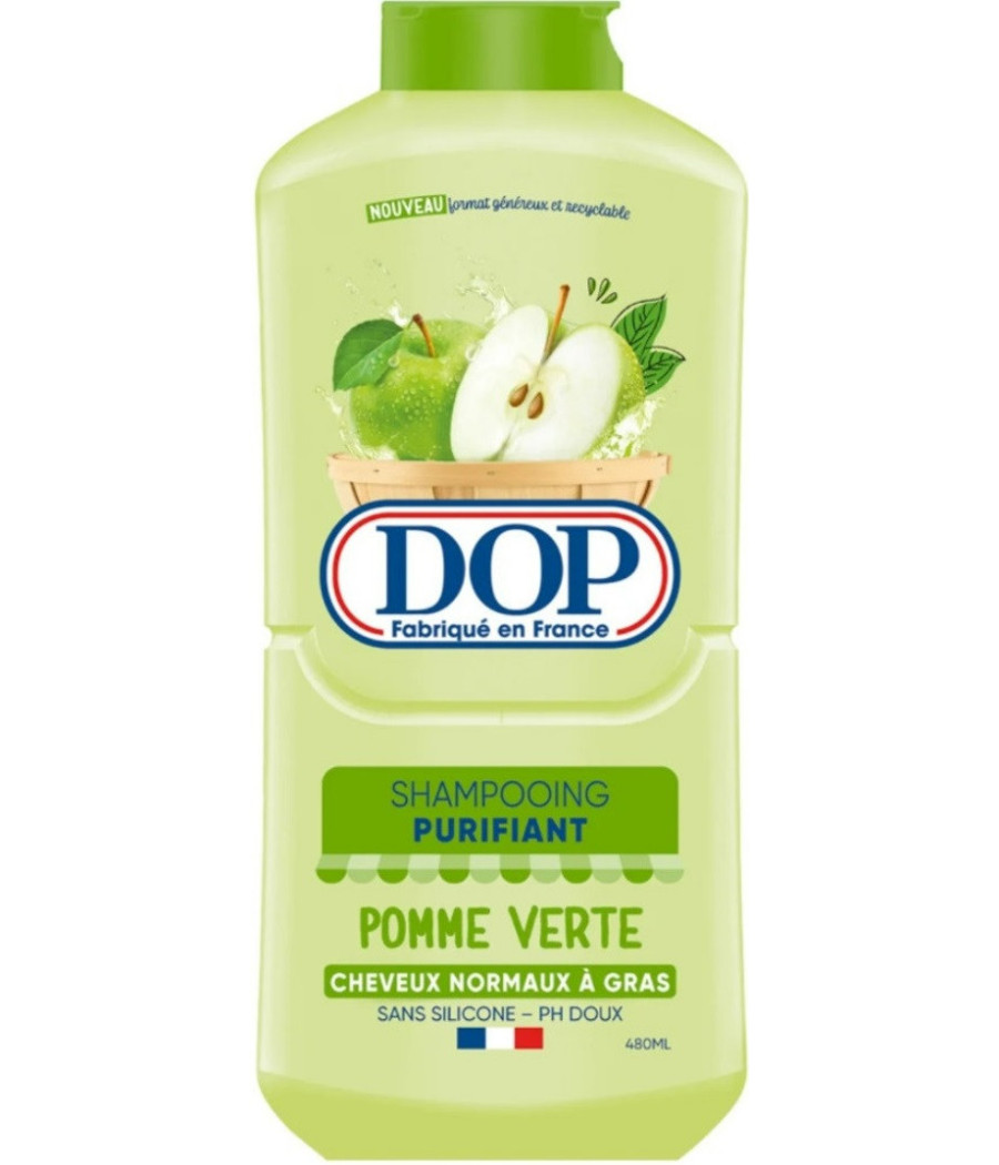 SHAMPOOING PURIFIANT POUR CHEVEUX NORMAUX A GRAS POMME VERTE DOP 480ML