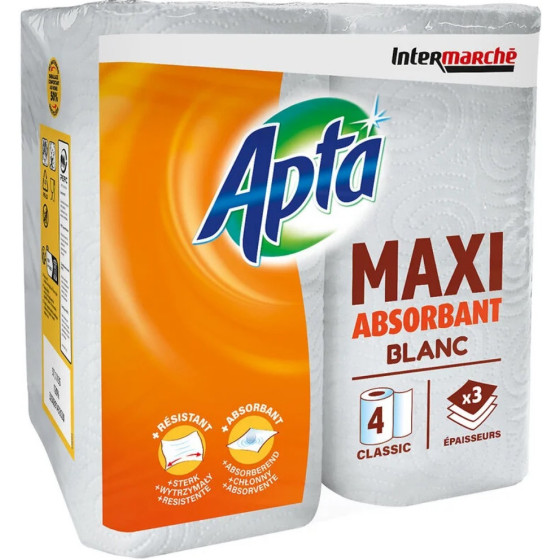 ESSUIE TOUT BLANC MAXI ABSORBANT APTA X4