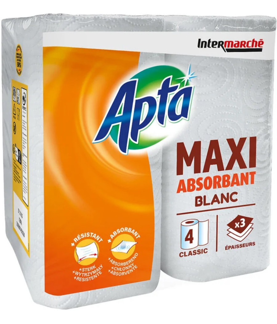 ESSUIE TOUT BLANC MAXI ABSORBANT APTA X4