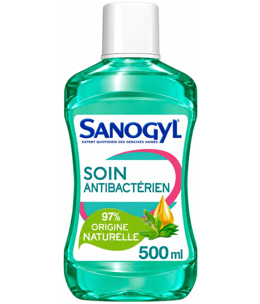 BAIN DE BOUCHE SOIN ANTIBACTERIEN SANOGYL 500ML