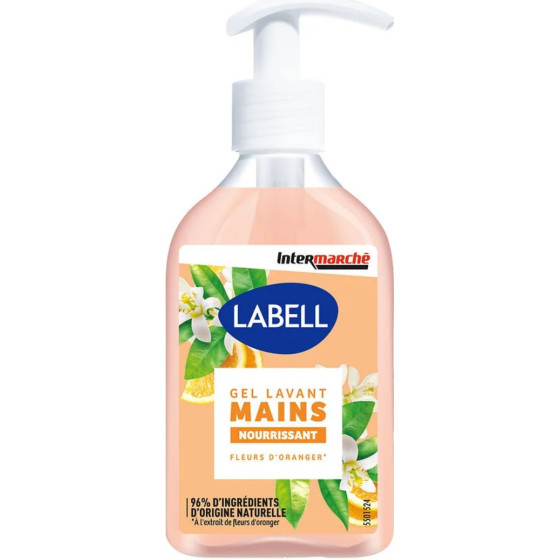 GEL LAVANT MAINS FLEURE D'ORANGER LABELL 300ML