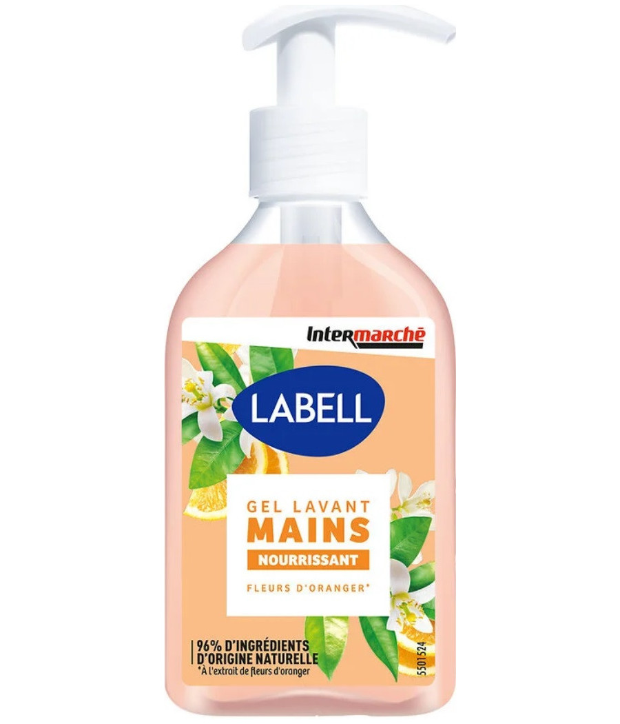 GEL LAVANT MAINS FLEURE D'ORANGER LABELL 300ML