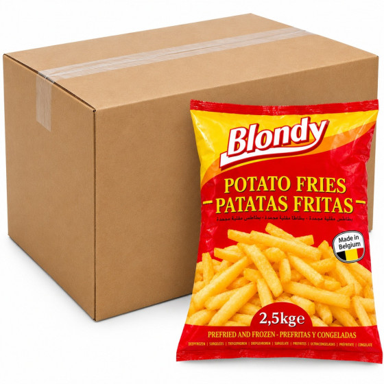 FRITES AU FOUR 9/9 BLONDY SURGELÉES GRADE C  CARTON 4X2,5KG (10 KG)