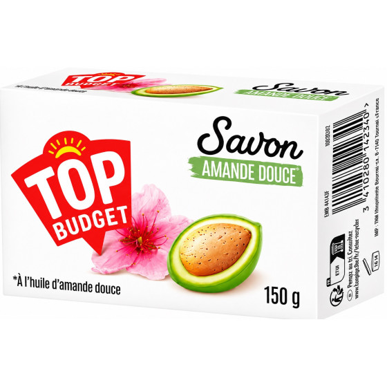 SAVON AMANDE DOUCE TOP BUDGET 150G