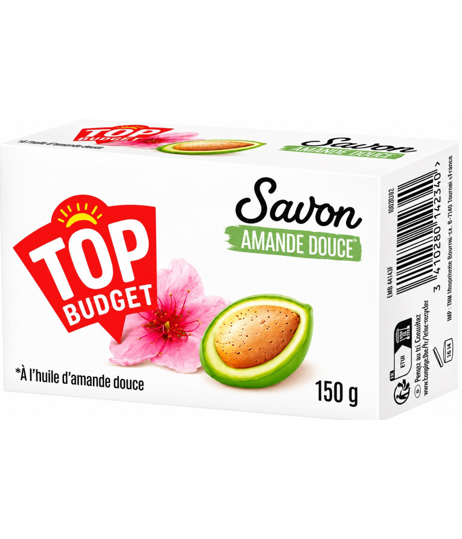 SAVON AMANDE DOUCE TOP BUDGET 150G