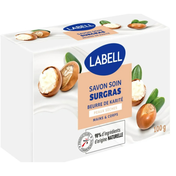 SAVON SOIN SURGRAS BEURRE DE KARITE LABELL 2X100G