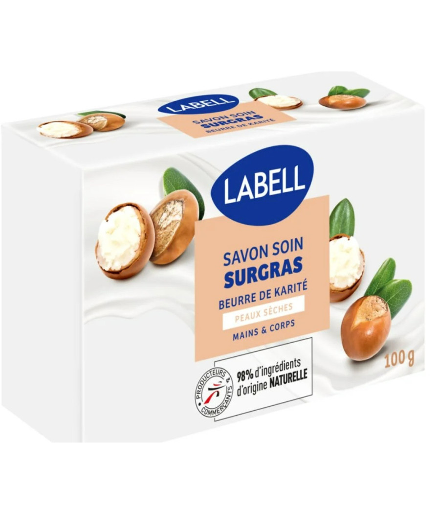 SAVON SOIN SURGRAS BEURRE DE KARITE LABELL 2X100G