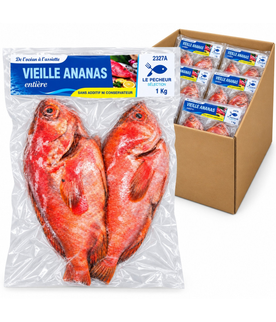 VIEILLE ANANAS VESO SURGELÉE 300/700 G  CARTON 10X1KG (10 KG)