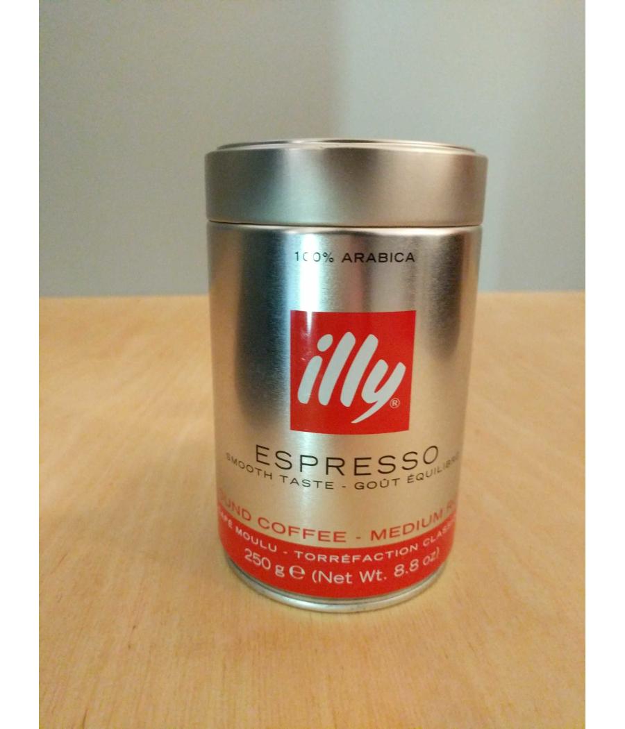 CAFE ILLY MOULU CLASSICO 100% ARABICA 250G