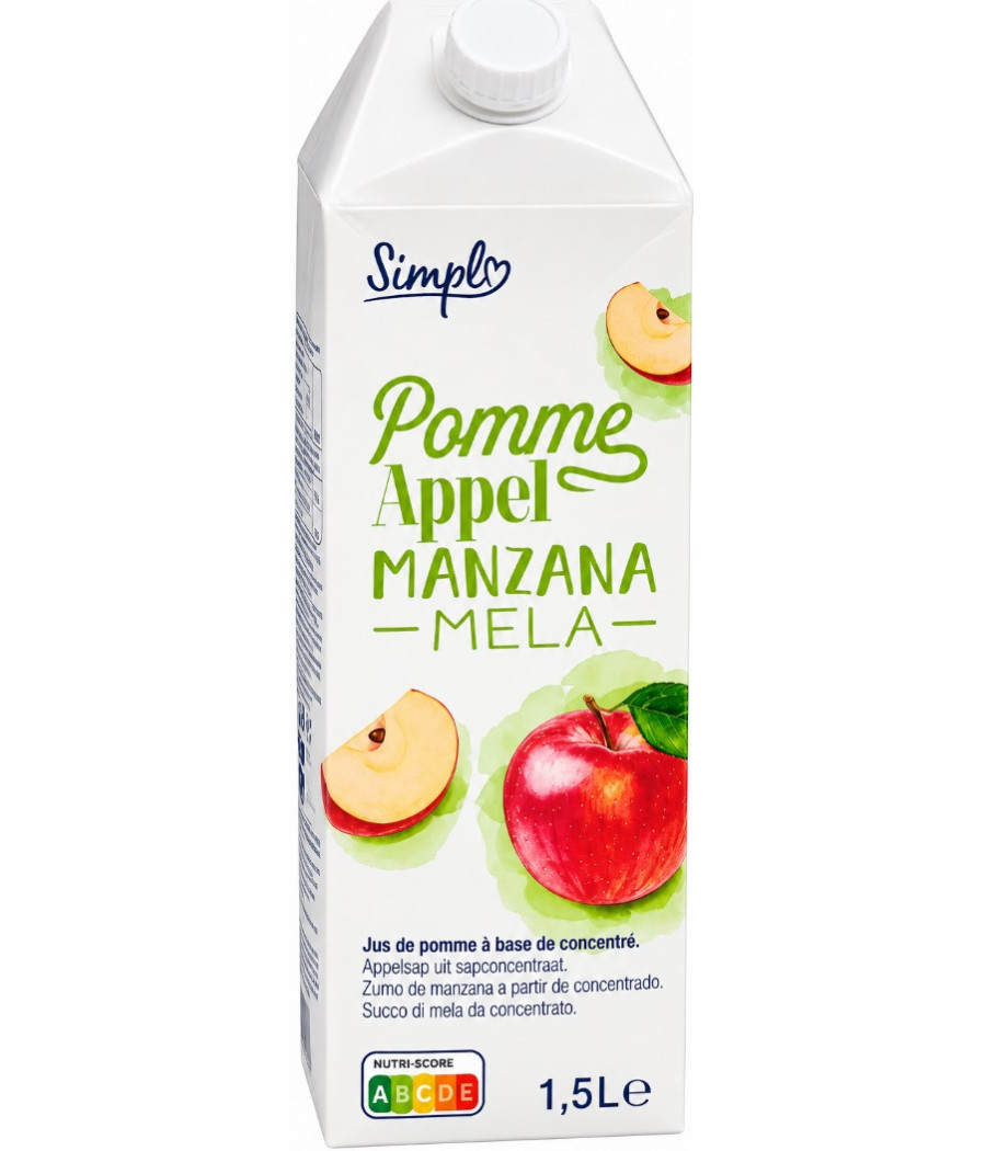 JUS DE POMME MANZANA MELA SIMPLY 1,5L