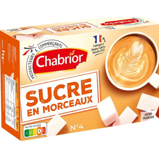 SUCRE EN MORCEAUX BLOC CHABRIOR N.4 1KG