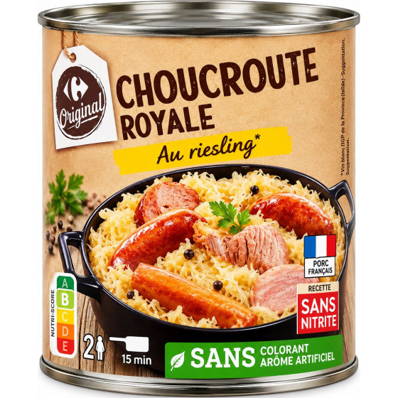 CHOUCROUTE ROYALE CARREFOUR ORIGINAL 800G