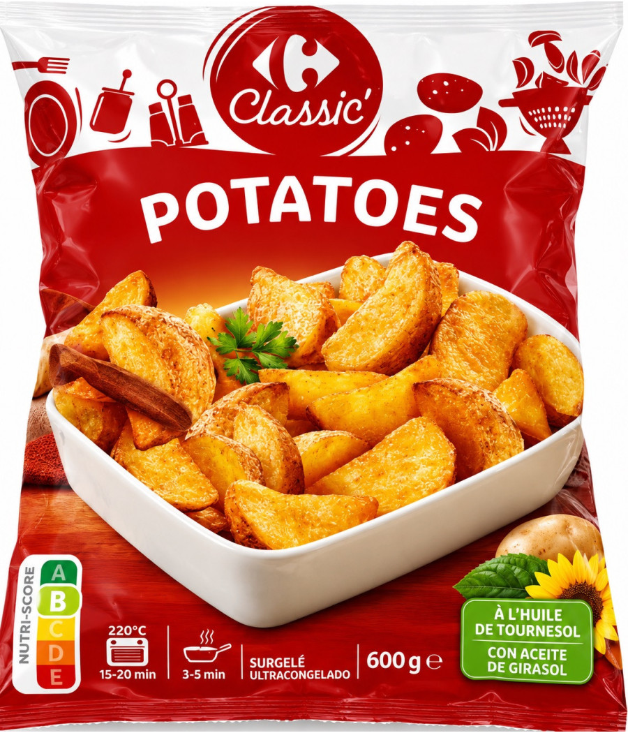 POTATOES CARREFOUR CLASSIC 600G