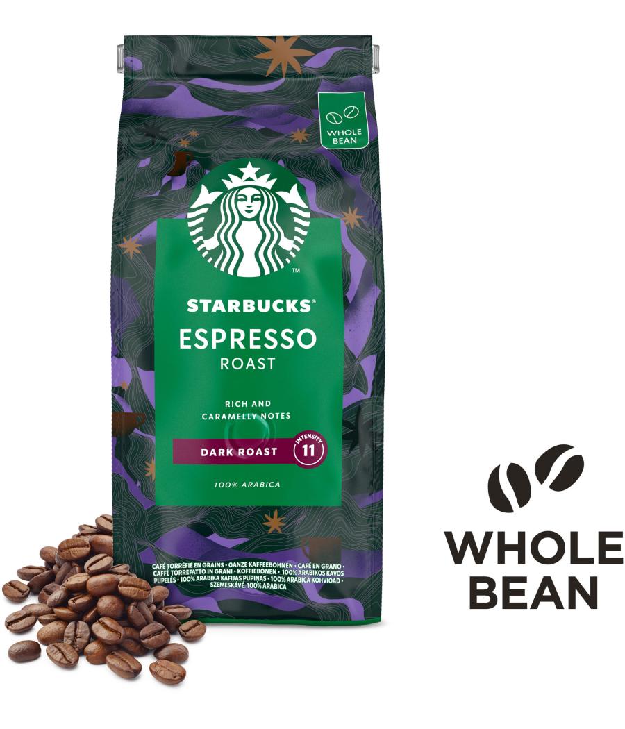 CAFE EN GRAINS ESPRESSO DARK ROAST STARBUCKS 450G