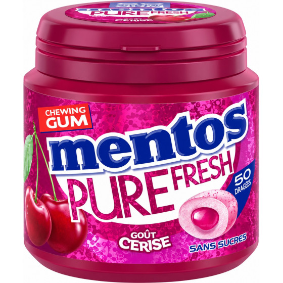 CHEWING-GUM PURE FRESH CERISE MENTOS 100G