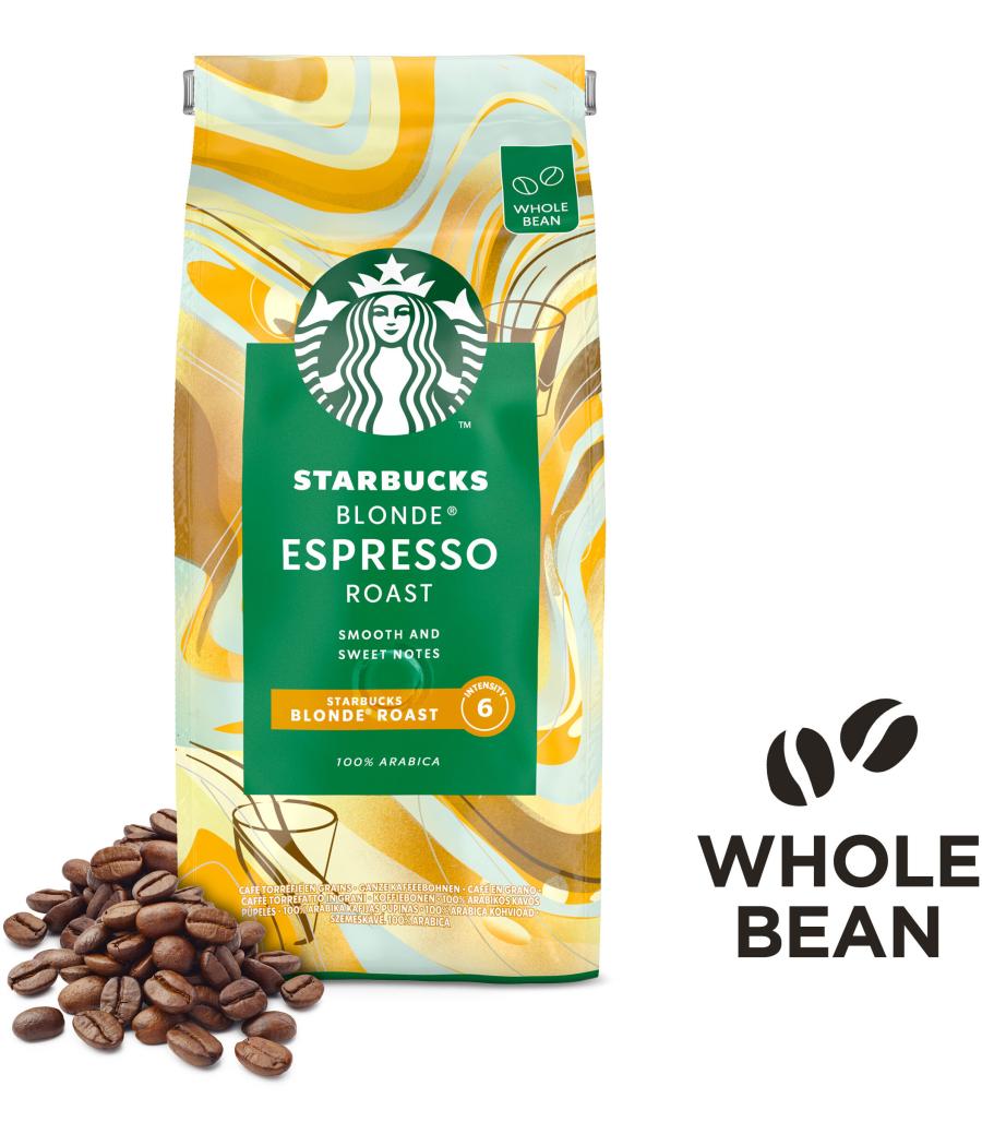 CAFE EN GRAINS ESPRESSO ROAST BLONDE STARBUCKS  450G