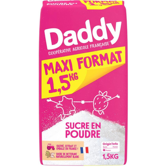SUCRE EN POUDRE DADDY 1,5 KG