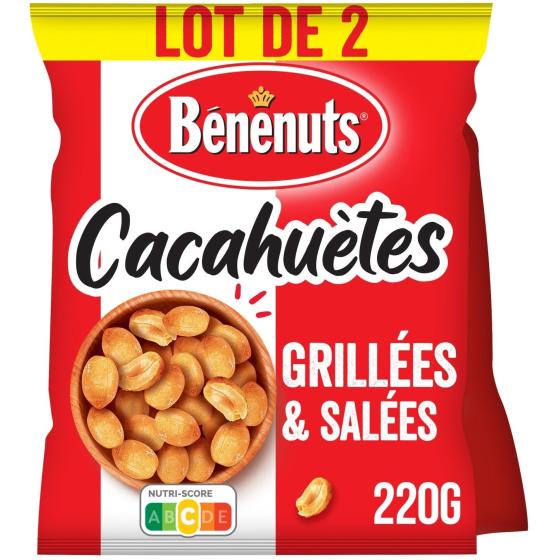 CACAHUETES GRILLEES & SALEES BENENUTS 220G