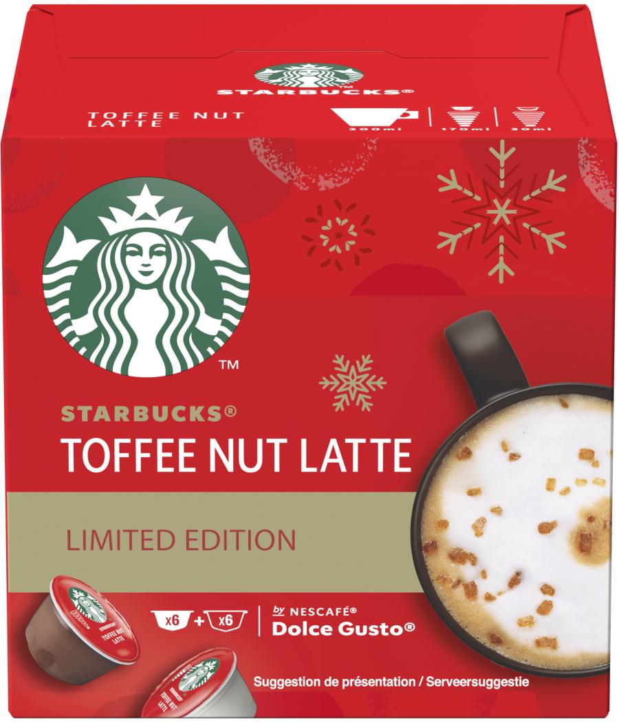 CAFE TOFFEE NUT LATTE STARBUCKS NESCAFE DOLCE GUSTO 127.8G