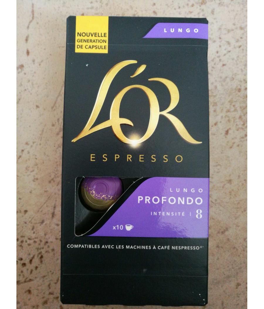 CAFE  ESPRESSO LUNGO PROFONDO  X10 CAPSULES