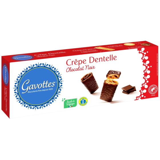 BISCUITS CREPE DENTELLE CHOCOLAT NOIR  GAVOTTES 90G