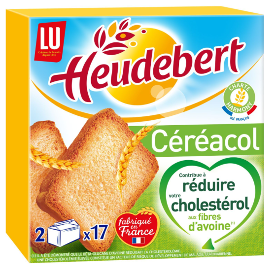 BISCOTTES FIBRES D'AVOINE LU 280G