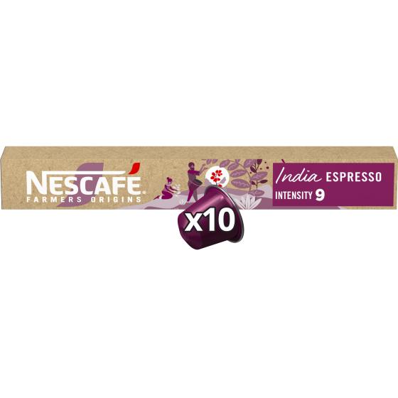 CAFE NESCAFE FARMERS ORIGINS INDIA X10 CAPSULES
