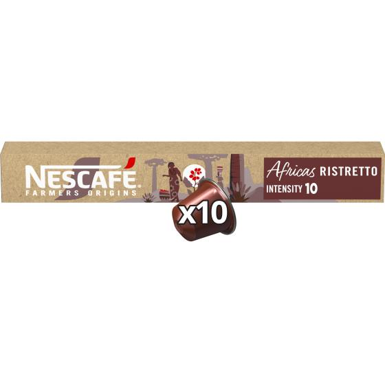 CAFE NESCAFE RISTRETTO ORIGINS  AFRICAS X10
