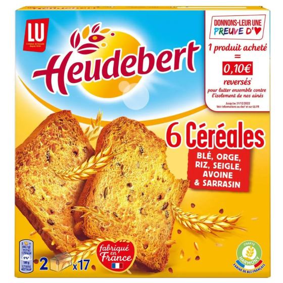 BISCOTTES 6 CEREALES LU 300G