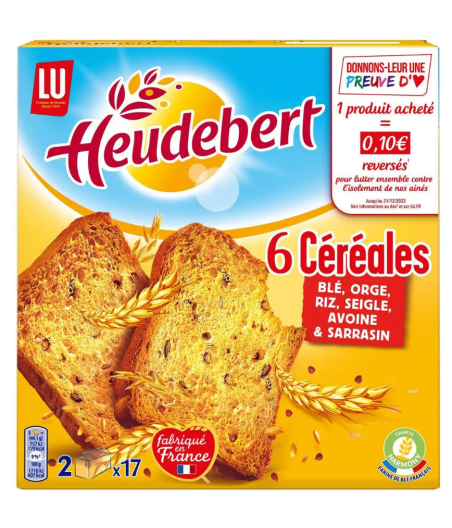 BISCOTTES 6 CEREALES LU 300G
