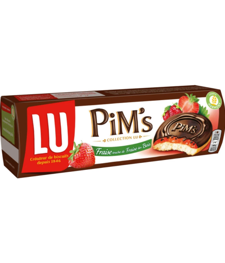 BISCUIT LU PIM'S FRAISE TOUCHE DE FRAISE DES BOIS 150G