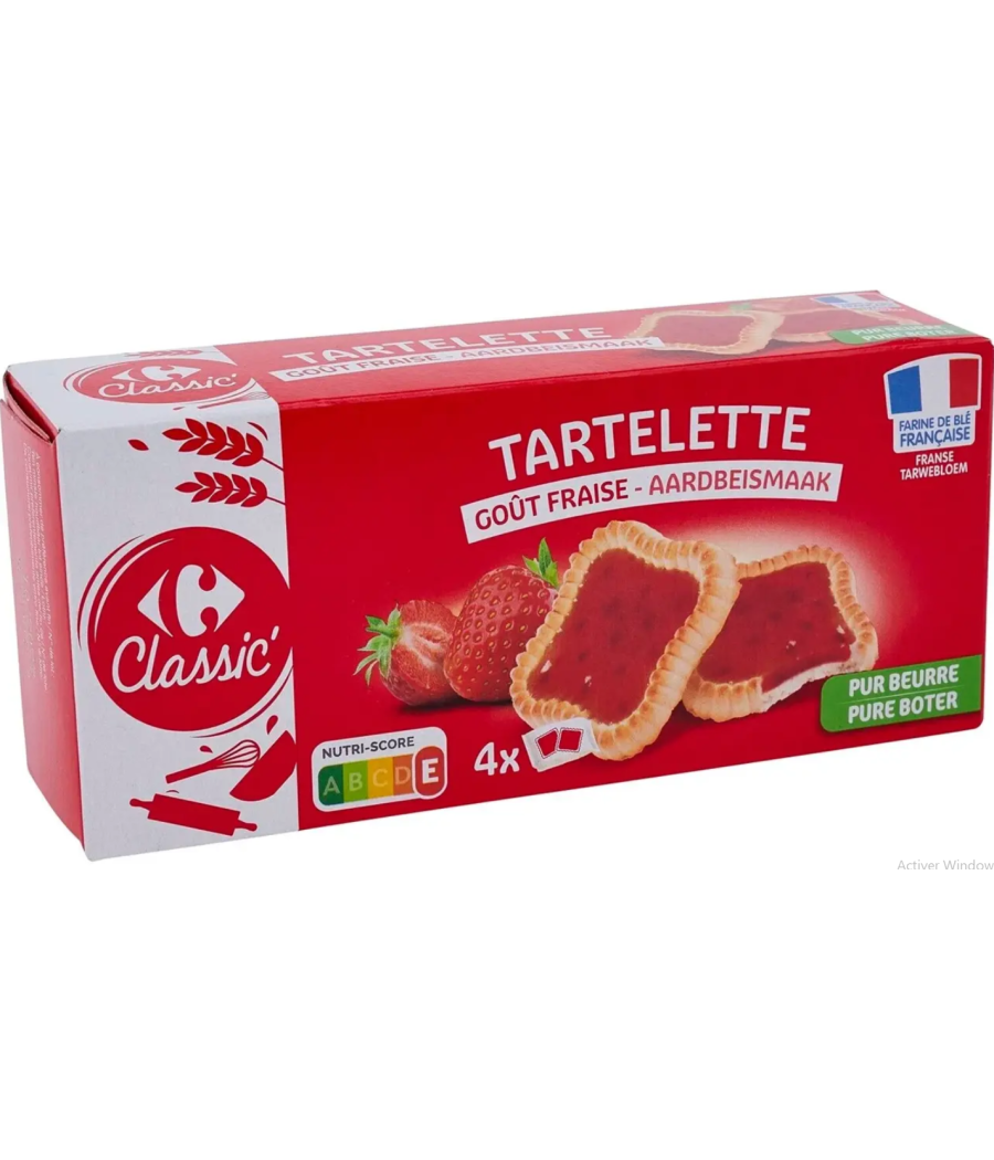 TARTELETTES GOUT FRAISE CLASSIC 127G