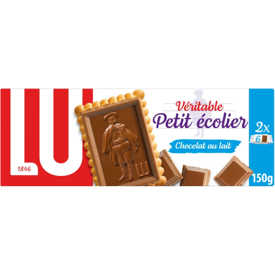 VERITABLE PETIT ECOLIER CHOCOLAT AU LAIT LU 12 x 12.5G