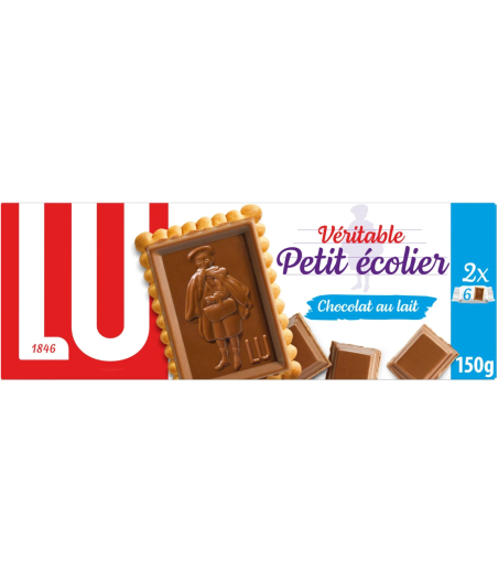 VERITABLE PETIT ECOLIER CHOCOLAT AU LAIT LU 12 x 12.5G