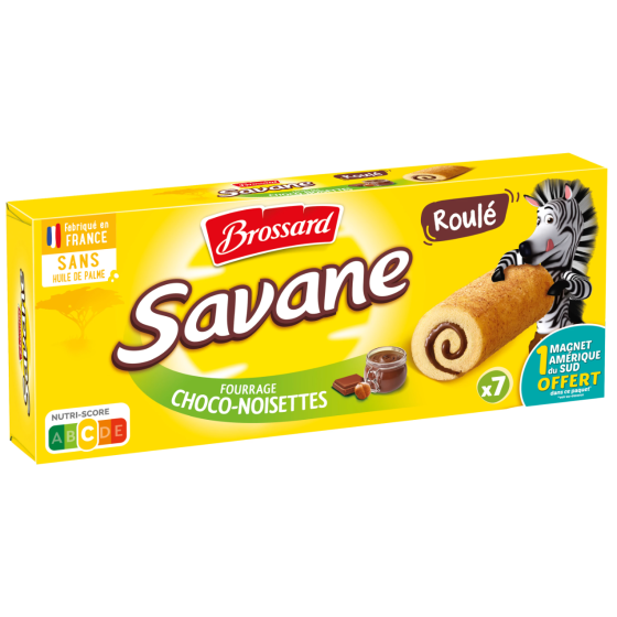GATEAU BROSSARD ROULE FOURAGE CHOCO-NOISETTE X7 175G