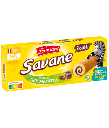 GATEAU BROSSARD ROULE FOURAGE CHOCO-NOISETTE X7 175G