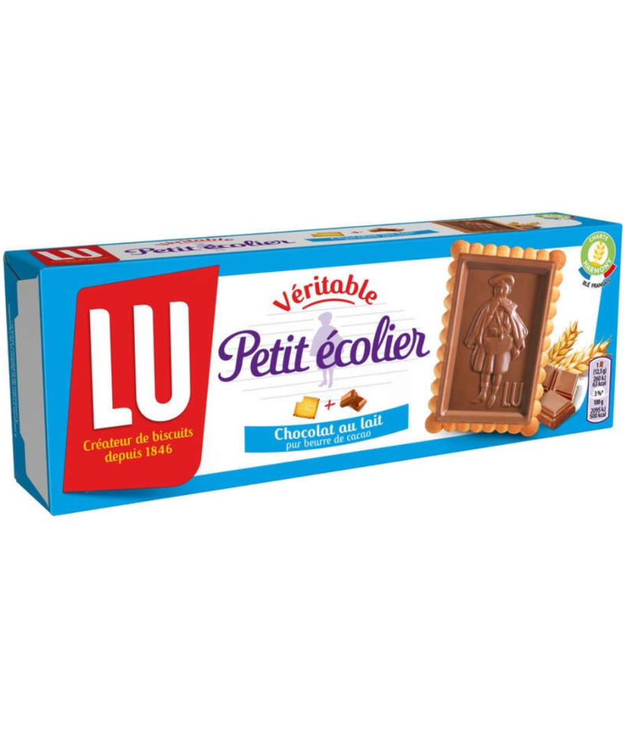VERITABLE PETIT ECOLIER CHOCOLAT AU LAIT LU 12 x 12.5G