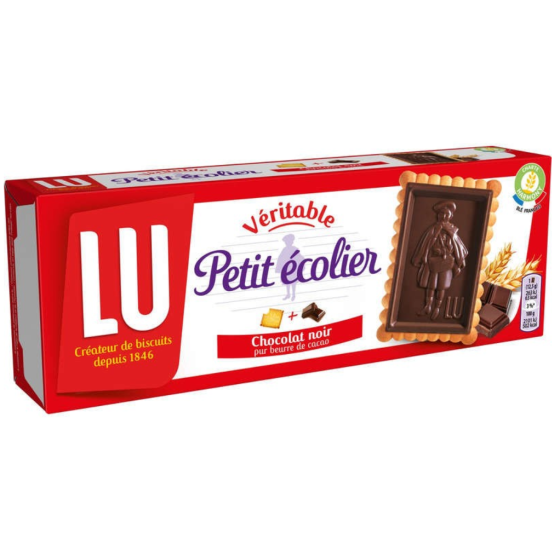 PETIT ECOLIER CHOCOLAT NOIR PUR BEURRE DE CACAO LU 150G